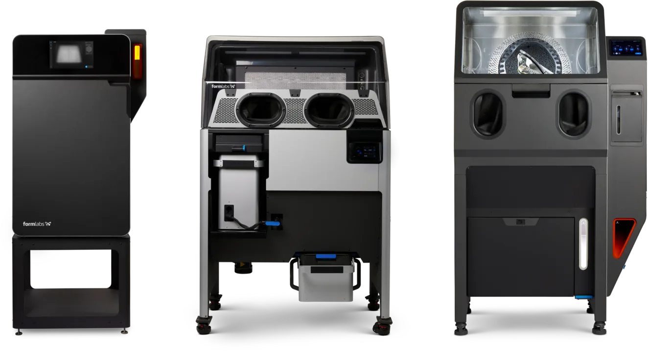 Екосистема Formlabs SLS: Fuse 1+ 30W, Fuse Sift, Fuse Blast