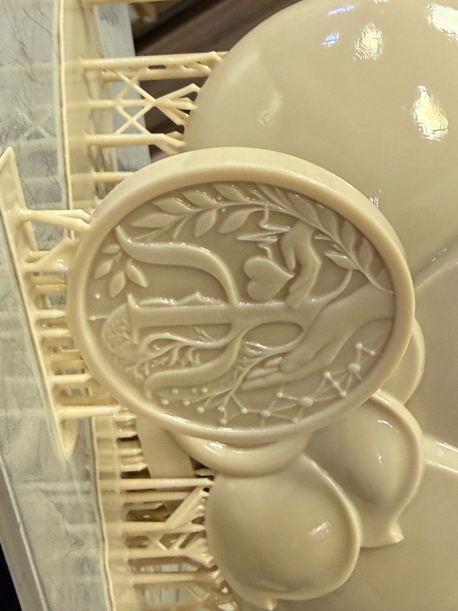 SLA 3D друк — білі орли, деталізована скульптура