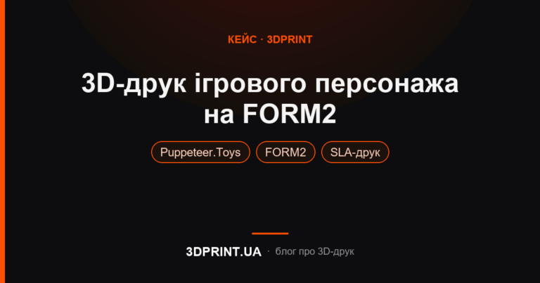 3D друк ігрового персонажа