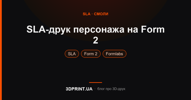 SLA 3D друк персонажа