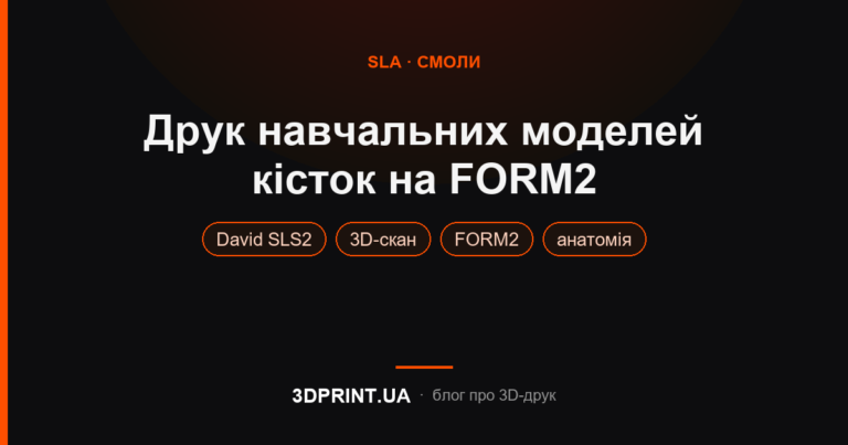 3D друк навчальних моделей на Form2