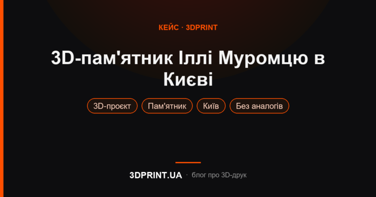 Участь у грандіозному 3Д проекті створення пам'ятника Іллі Муромцю в Києві