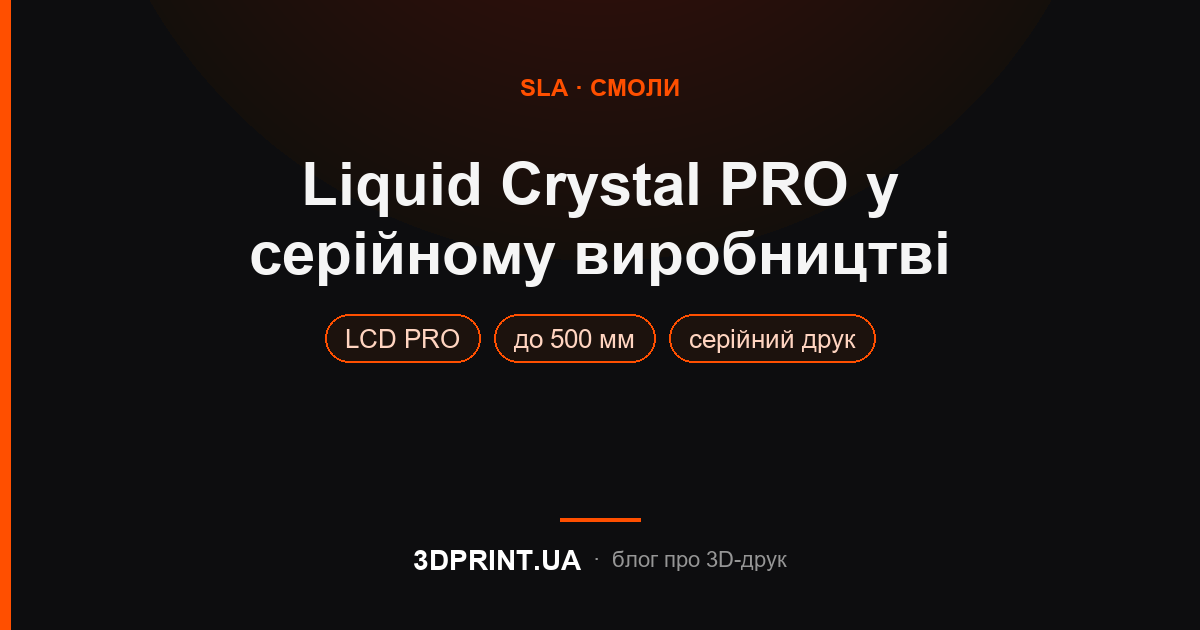 Вихід Liquid Crystal PRO у серійне виробництво