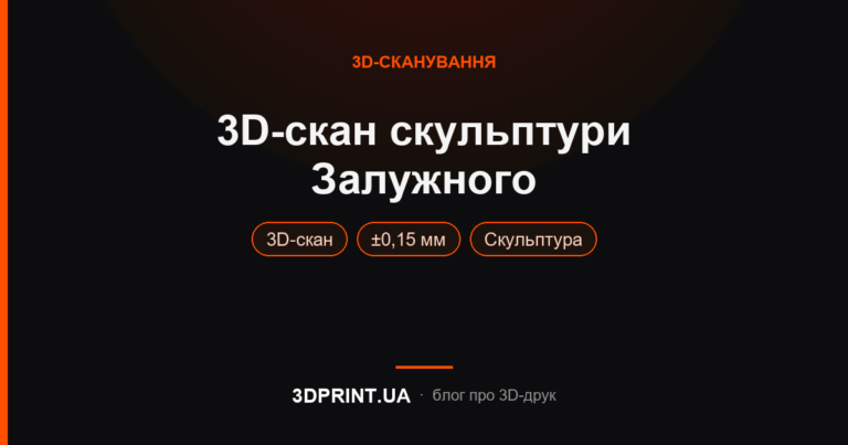 3д сканування роботи скульптора
