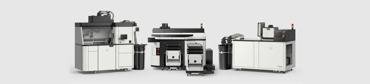 HP Jet Fusion 5600 — повна лінія Multi Jet Fusion: processing station, принтер, build units