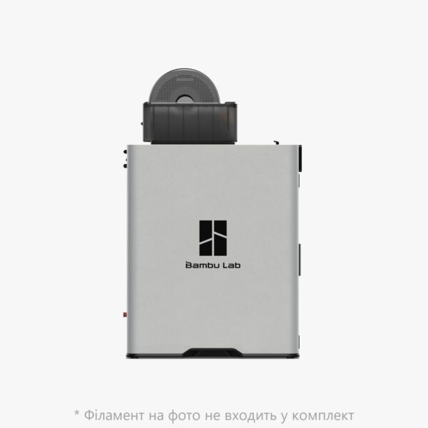 Bambu Lab H2S — вигляд збоку з тримачем котушки