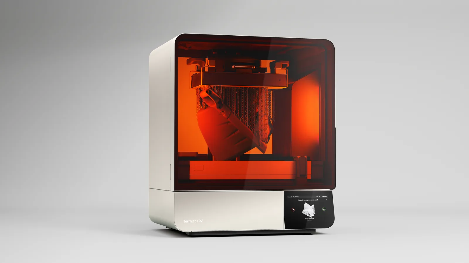 Form 4L — large-format SLA, 353 × 196 × 350 mm build volume